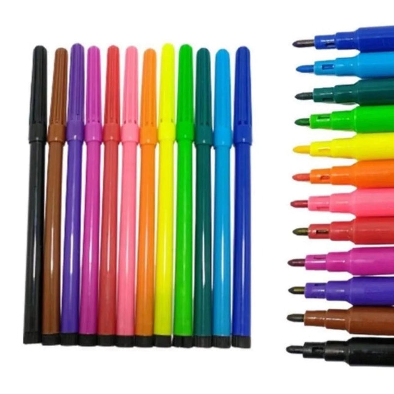 🎨Kit Escolar Leo&Leo-Lápis, giz e canetinhas em um só lugar!✨