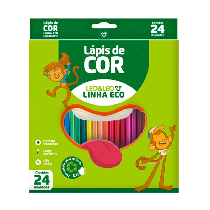 🎨Kit Escolar Leo&Leo-Lápis, giz e canetinhas em um só lugar!✨