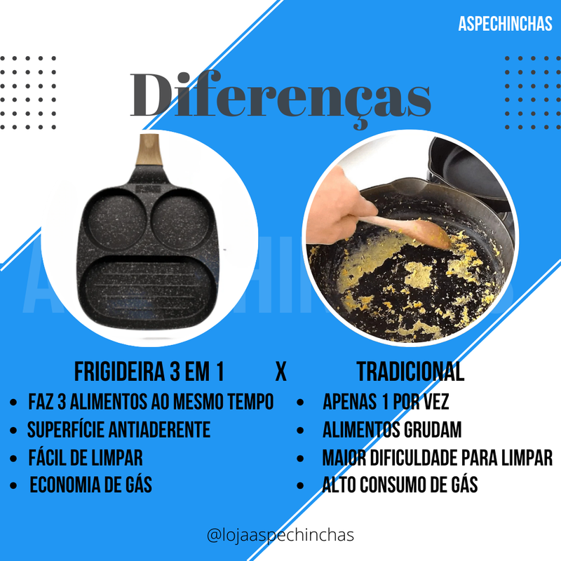 Frigideira 3 em 1