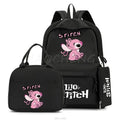 Kit Exclusivo do Stitch & Lilo - Mochila, Lancheira e Estojo