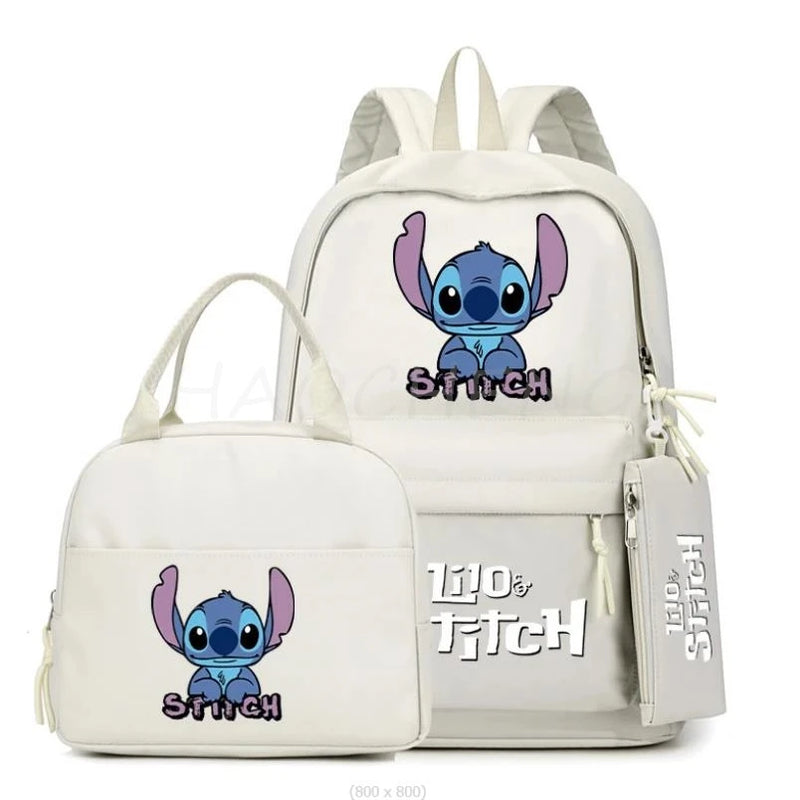 Kit Exclusivo do Stitch & Lilo - Mochila, Lancheira e Estojo